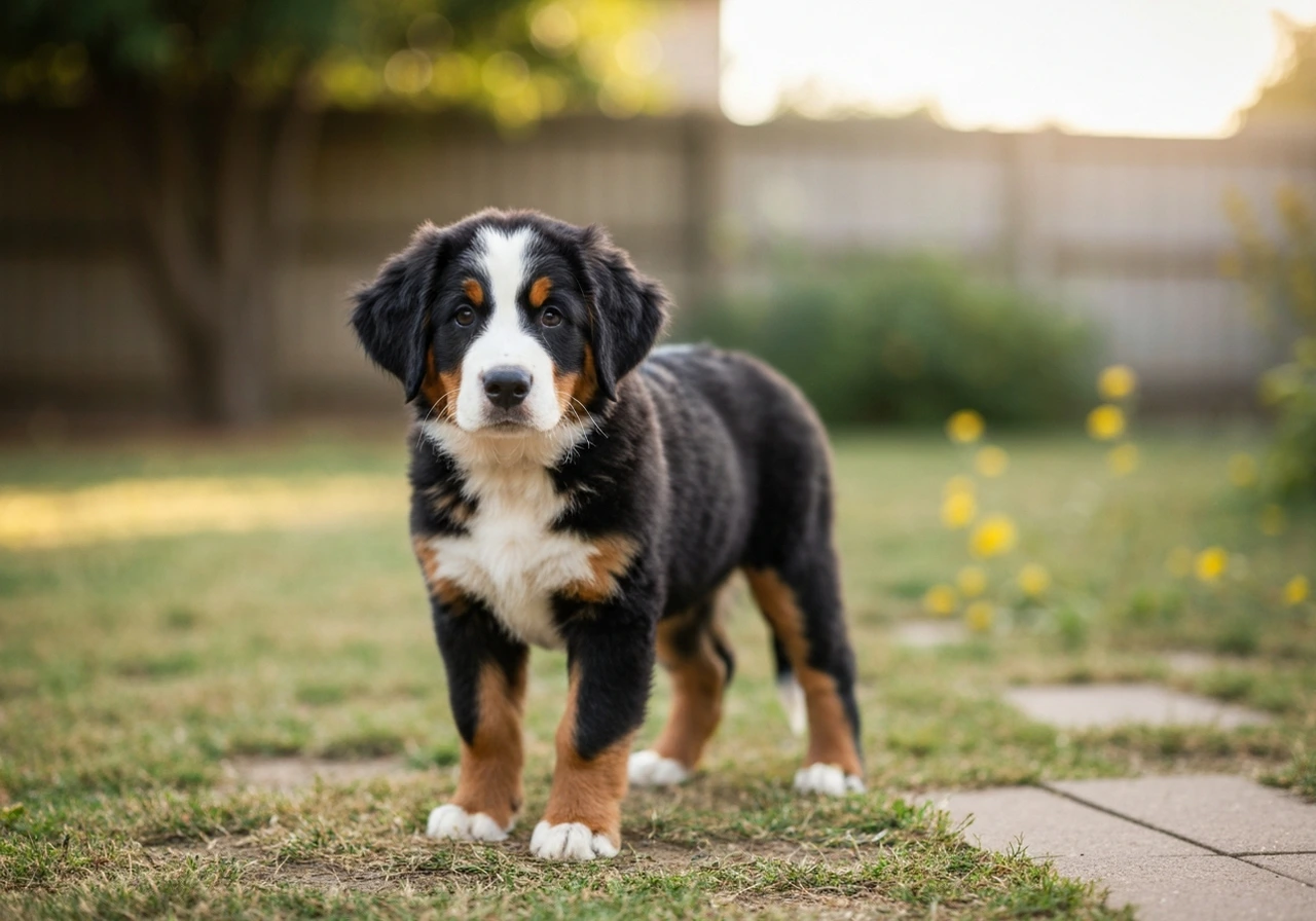 Bernese Mountain Dog outdoors